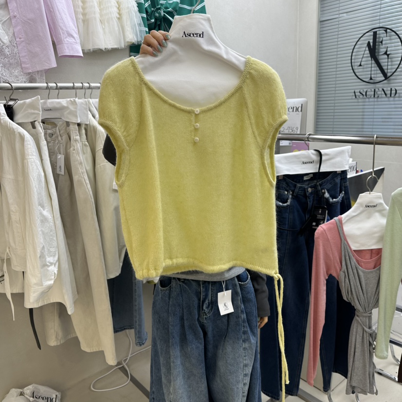 ASCEND韓國直郵女裝新品真品休閑推薦熱賣針織衫不含內搭ASCEND針織衫圖色2