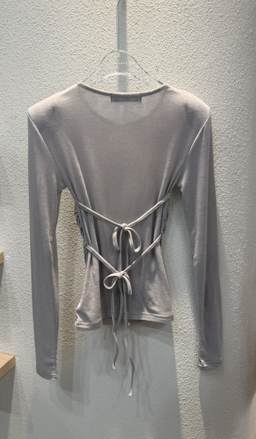 MAGNOLIA36-L東大門代購女士新款26春夏熱賣長袖T恤假兩件MAGNOLIA36-L長袖T恤