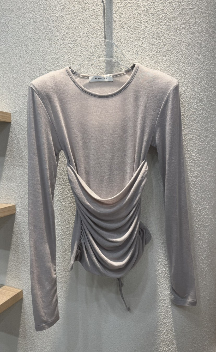 MAGNOLIA36-L東大門代購女士新款26春夏熱賣長袖T恤假兩件MAGNOLIA36-L長袖T恤圖色1