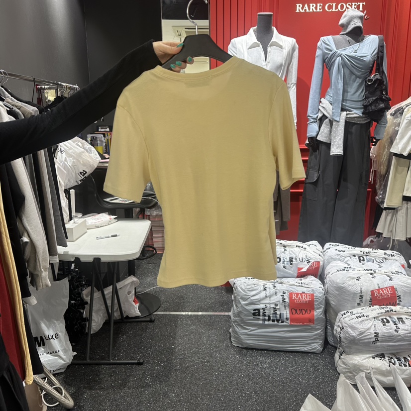 RARE CLOSET韓國直郵女士新品休閑推薦真品熱賣26春夏T恤RARE CLOSETT恤