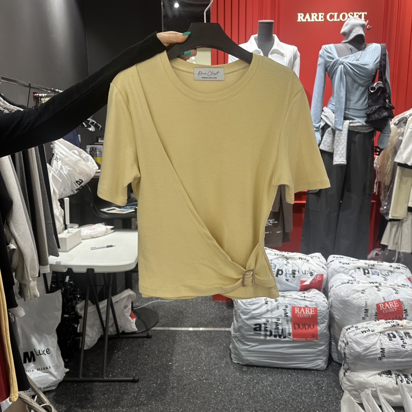 RARE CLOSET韓國直郵女士新品休閑推薦真品熱賣26春夏T恤RARE CLOSETT恤圖色1
