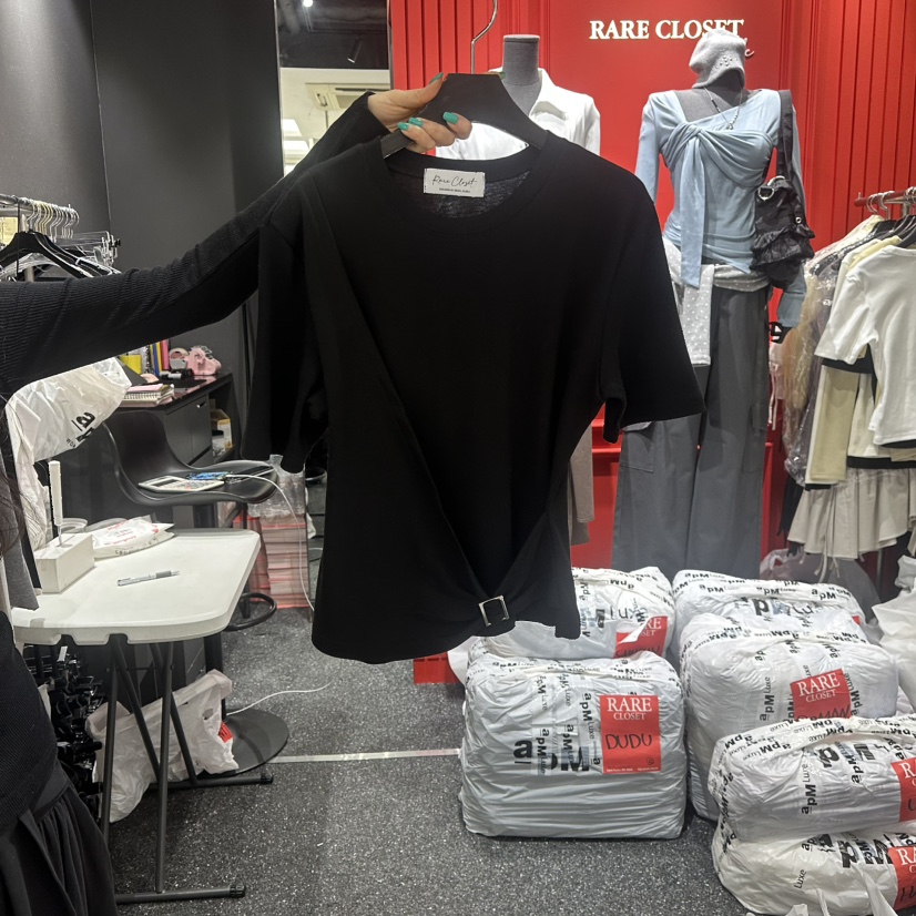 RARE CLOSET韓國直郵女士新品休閑推薦真品熱賣26春夏T恤RARE CLOSETT恤圖色2