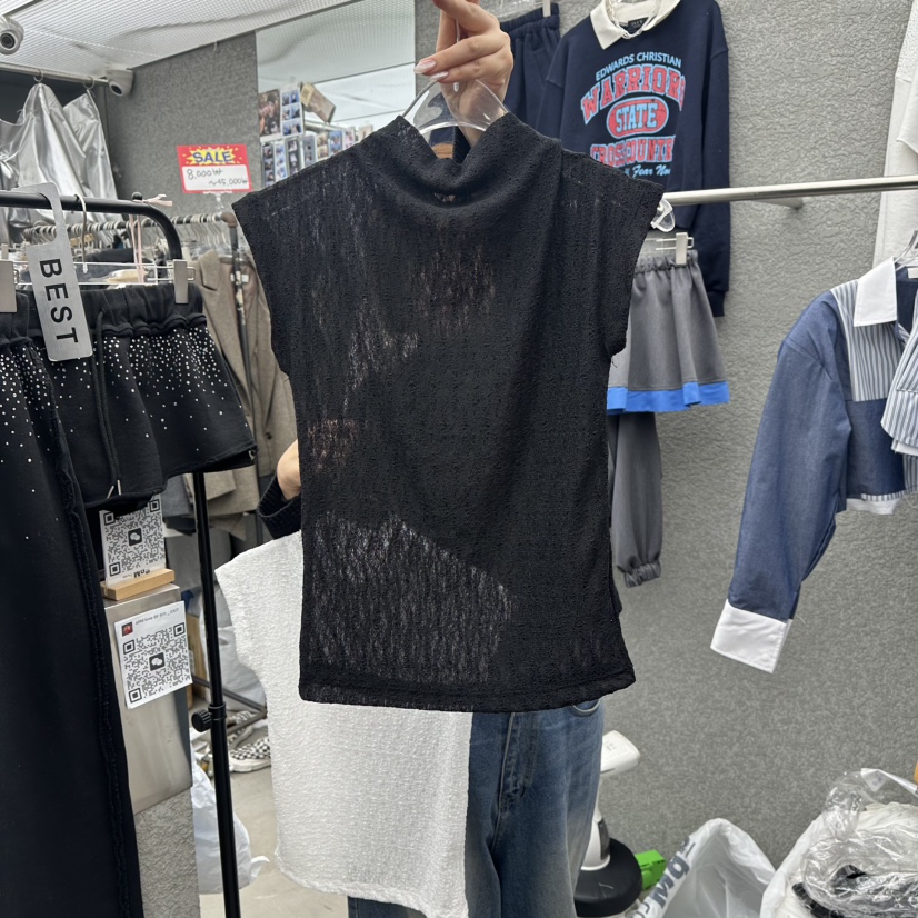 EXIT韓國直郵女士新品職業26春夏真品時尚休閑T恤不含項鏈EXITT恤圖色2