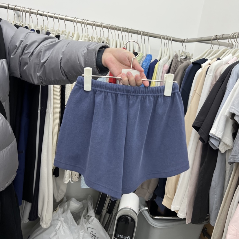 BREATHE東大門直郵女士新品推薦時尚人氣休閑短褲華夫格格紋BREATHE短褲