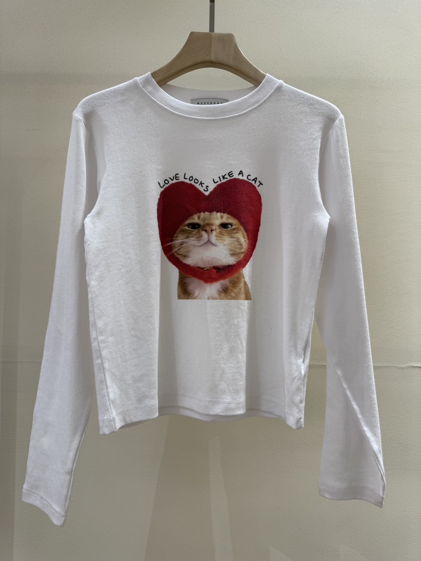 MUSHROOM-A韓國直郵女士新款休閑人氣26春夏真品長袖T恤MUSHROOM長袖T恤圖色1