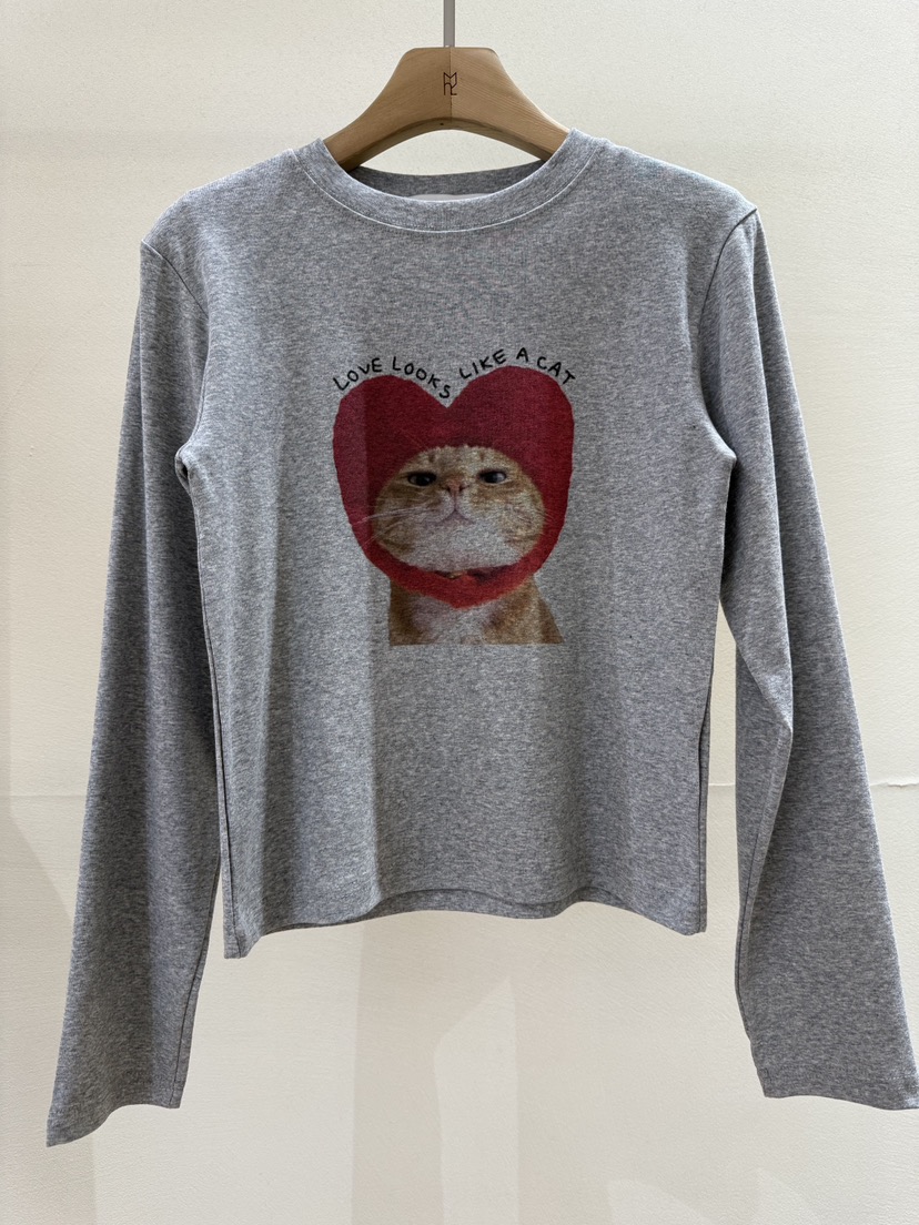 MUSHROOM-A韓國直郵女士新款休閑人氣26春夏真品長袖T恤MUSHROOM長袖T恤圖色2