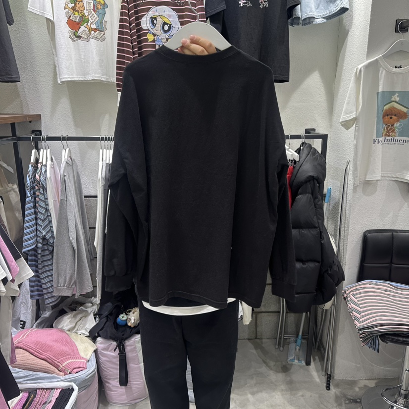 EVE東大門實拍女士新品人氣時尚真品熱賣推薦職業長袖T恤EVE長袖T恤