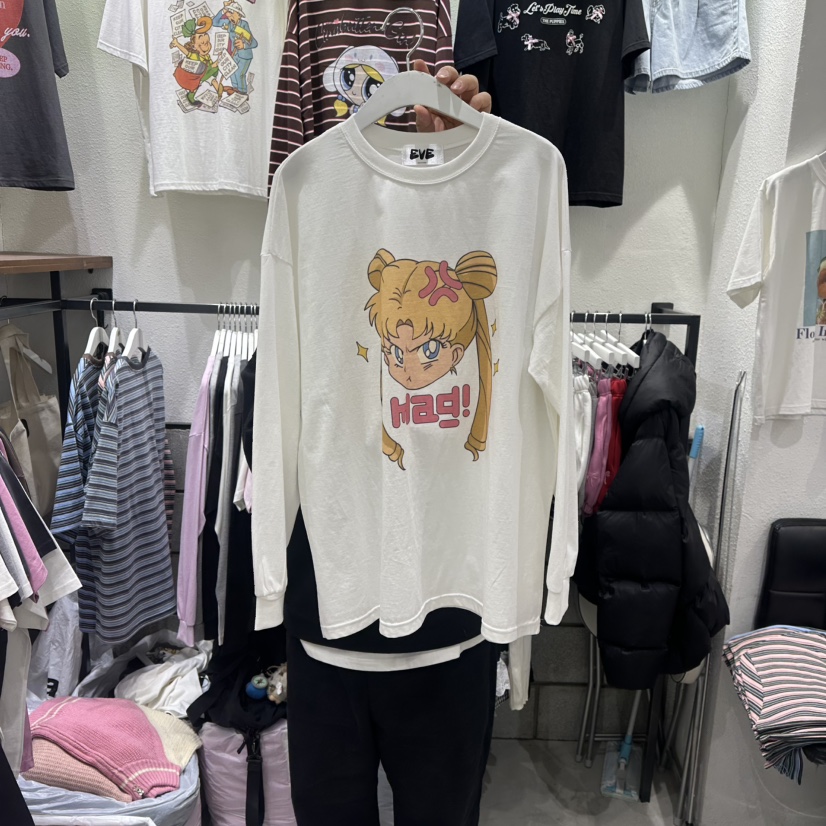 EVE東大門實拍女士新品人氣時尚真品熱賣推薦職業長袖T恤EVE長袖T恤圖色1