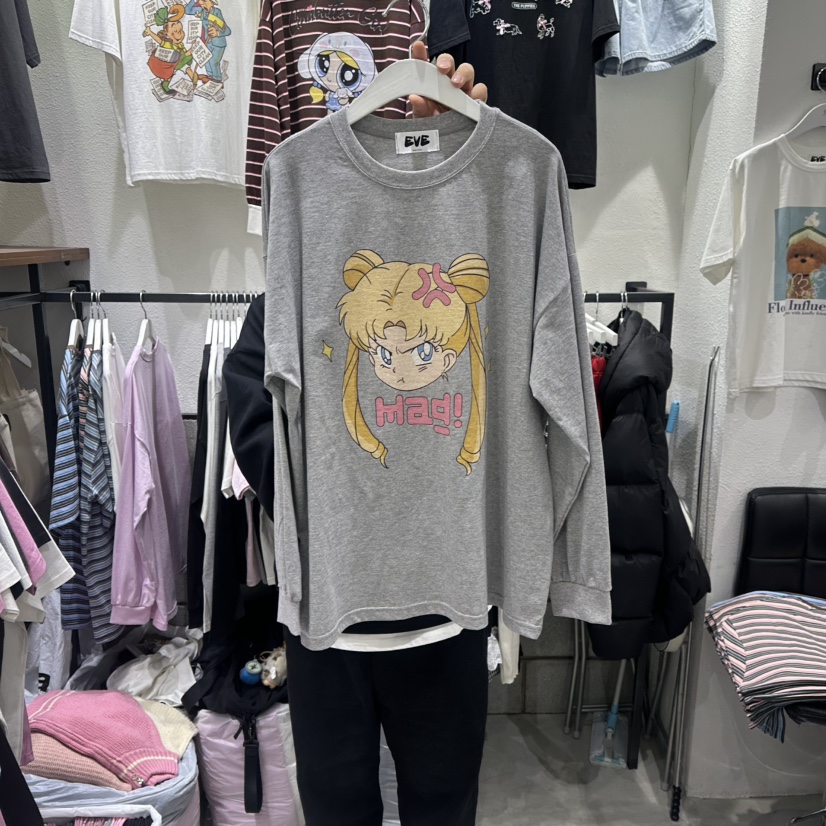 EVE東大門實拍女士新品人氣時尚真品熱賣推薦職業長袖T恤EVE長袖T恤圖色3