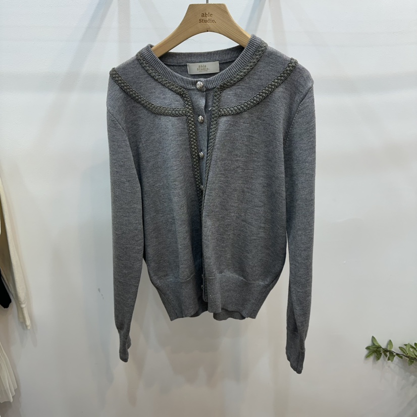 ABLESTUDIO韓國代購女裝新款26春夏職業熱賣休閑人氣針織衫ABLESTUDIO針織衫圖色1