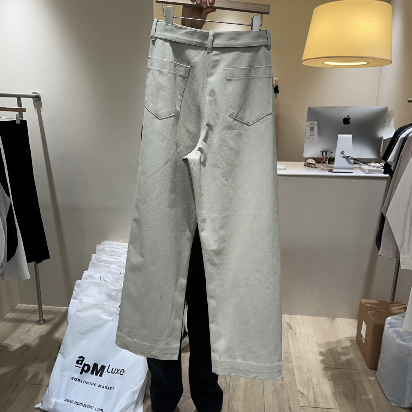 GARDEN韓國直郵女士新款熱賣職業休閑真品26春夏休閑褲含腰帶GARDEN休閑褲