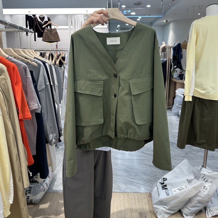 REVE-L韓國代購女裝新品時尚休閑熱賣26春夏推薦夾克口袋REVE-L夾克圖色2