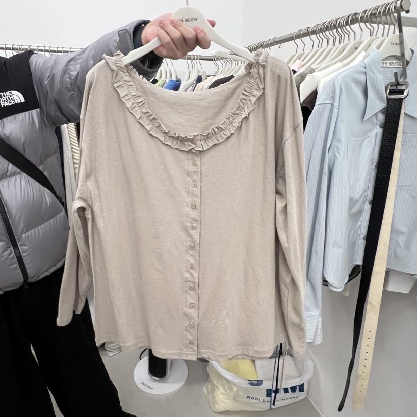 BREATHE東大門直郵女裝新品休閑職業人氣26春夏熱賣長袖T恤BREATHE長袖T恤圖色1