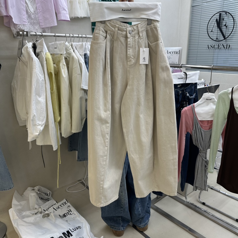 ASCEND韓國代購女裝新款人氣休閑26春夏時尚職業真品牛仔褲ASCEND牛仔褲圖色2