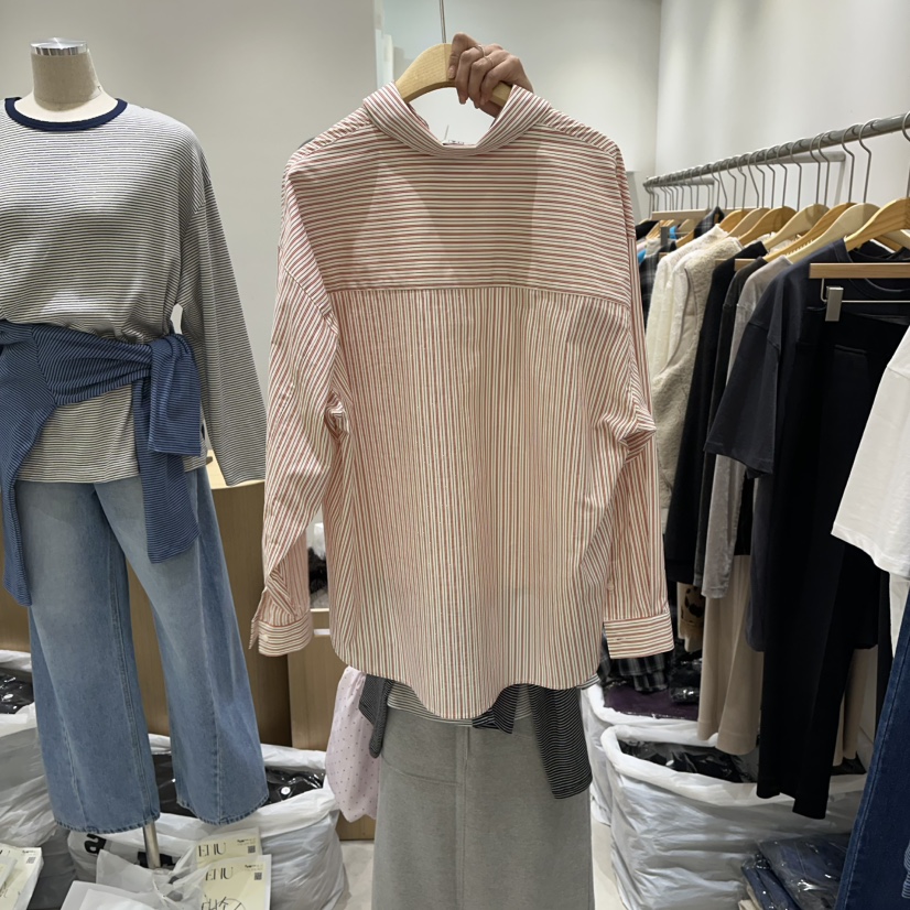 EN.U東大門實拍女裝新款人氣時尚26春夏熱賣休閑襯衫蕾絲衫EN.U襯衫/蕾絲衫