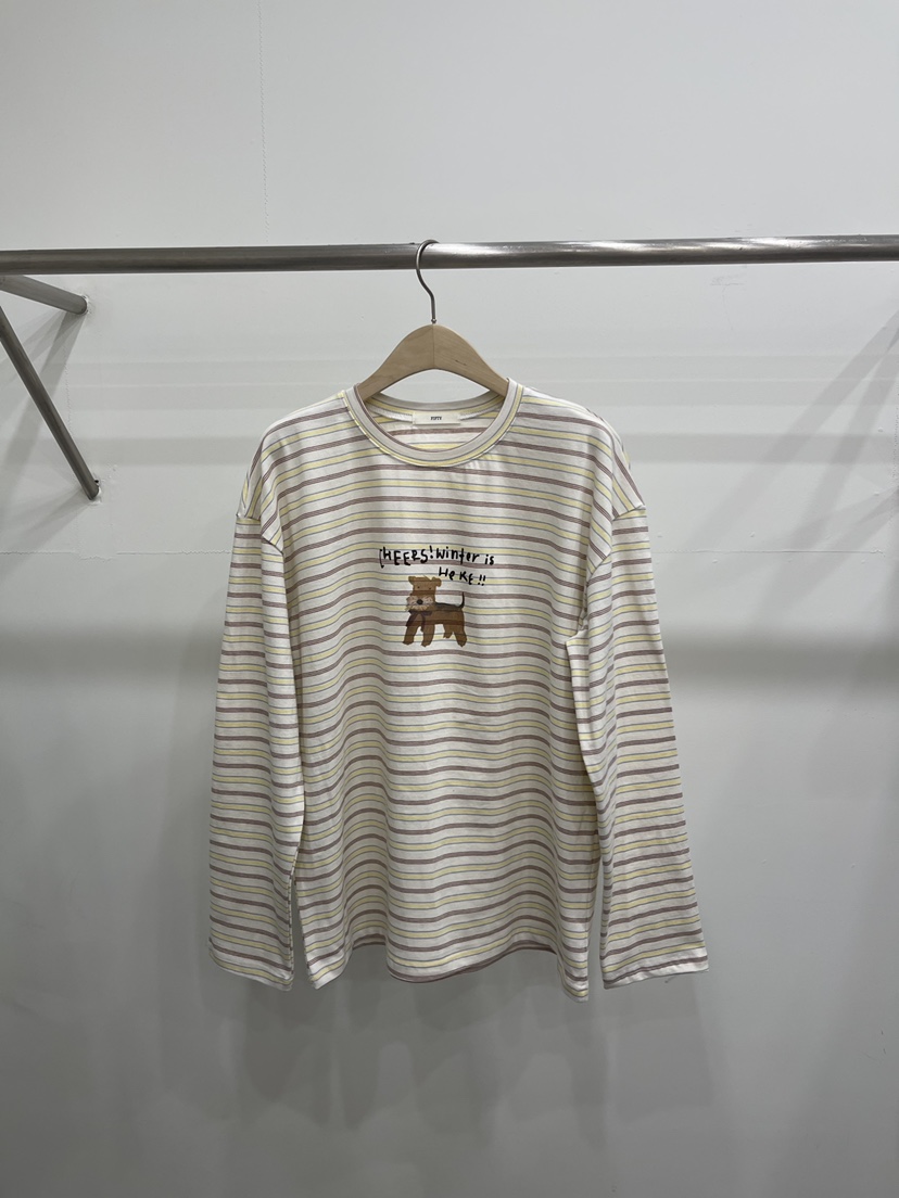 FIFTY東大門代購女士新品推薦休閑真品26春夏熱賣長袖T恤FIFTY長袖T恤圖色2