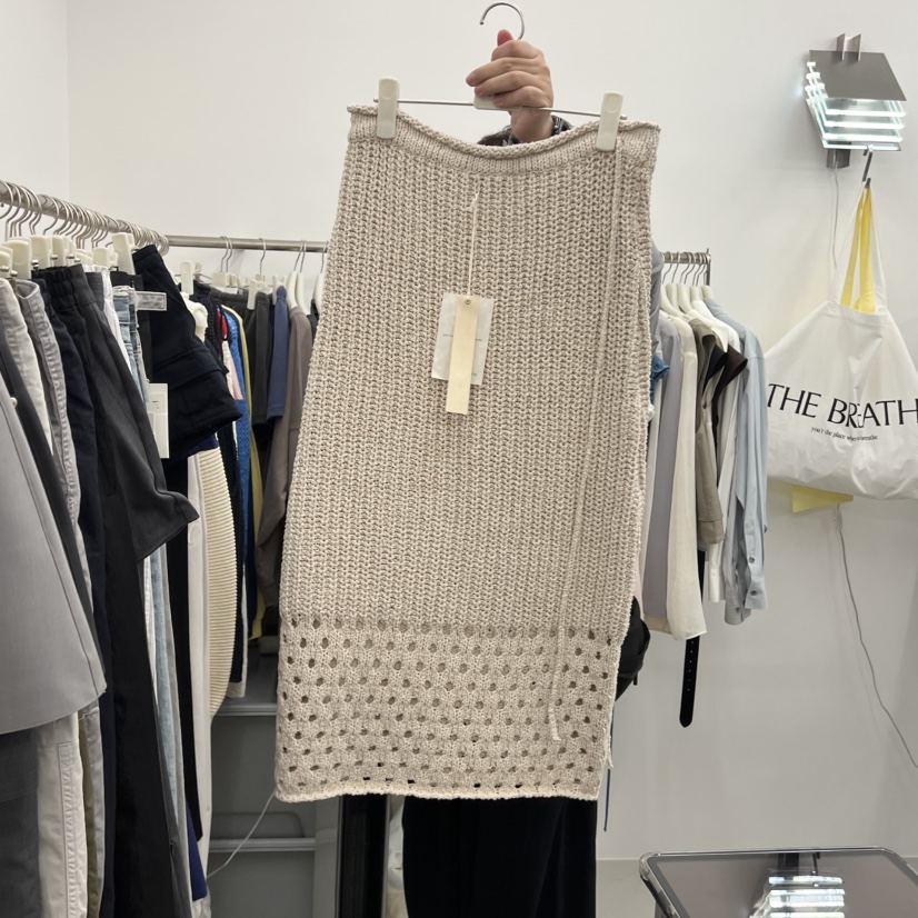 BREATHE韓國代購女士新品推薦26春夏休閑半身裙中短裙棉質BREATHE半身裙/中短裙圖色1