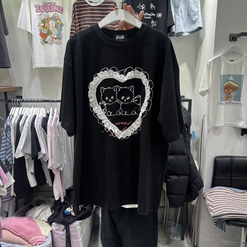 EVE東大門實拍女士新品人氣職業26春夏熱賣推薦真品休閑T恤EVET恤圖色4