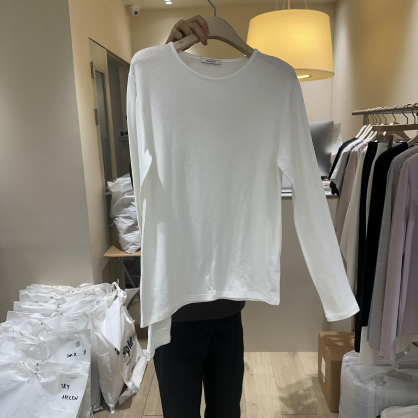 GARDEN韓國代購女士新款熱賣人氣26春夏時尚休閑職業長袖T恤GARDEN長袖T恤圖色1