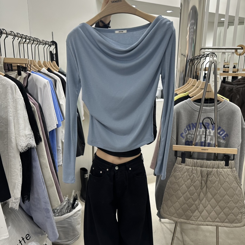VENEFIT東大門直郵女士新款推薦真品人氣職業時尚長袖T恤VENEFIT/JENNIE長袖T恤圖色3
