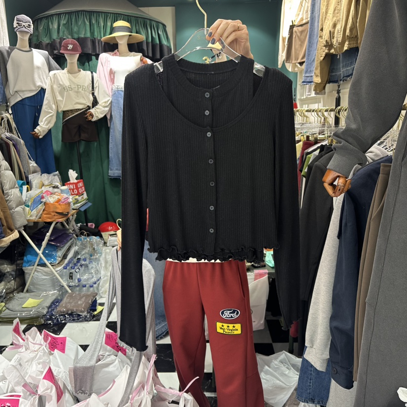 3COLOR韓國直郵女裝新款人氣套裝兩件套Three color套裝圖色3