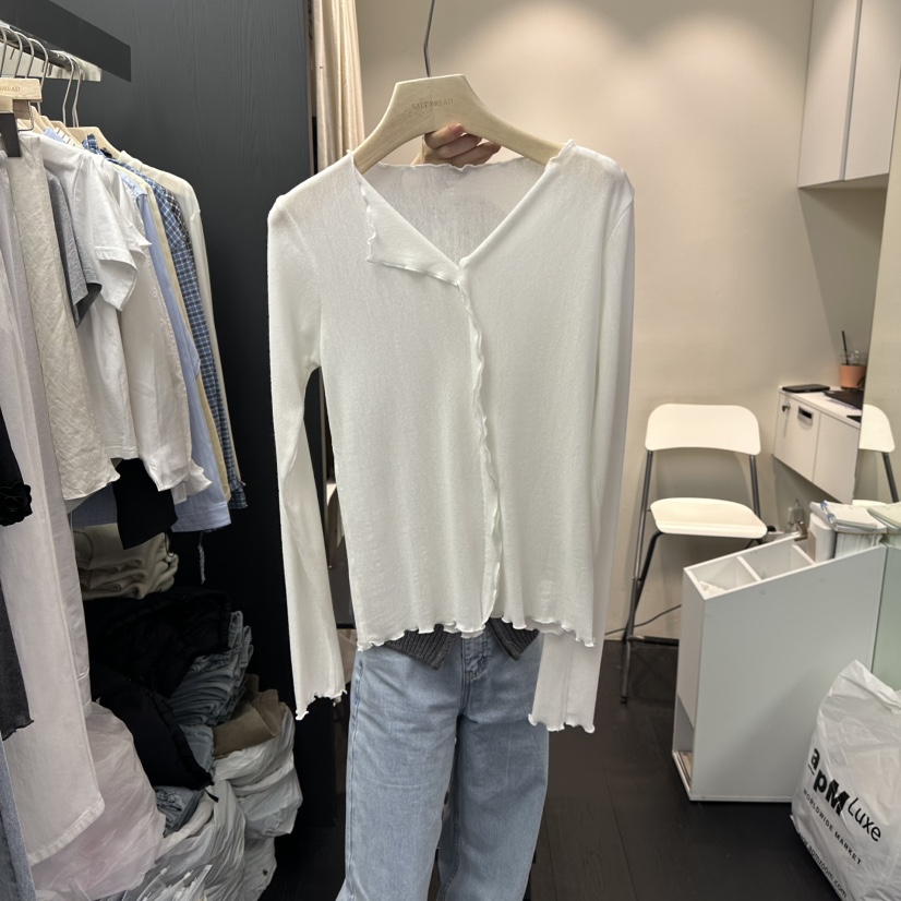 SALT BREAD東大門直郵女裝新款26春夏休閑時尚職業長袖T恤SALT BREAD長袖T恤圖色1