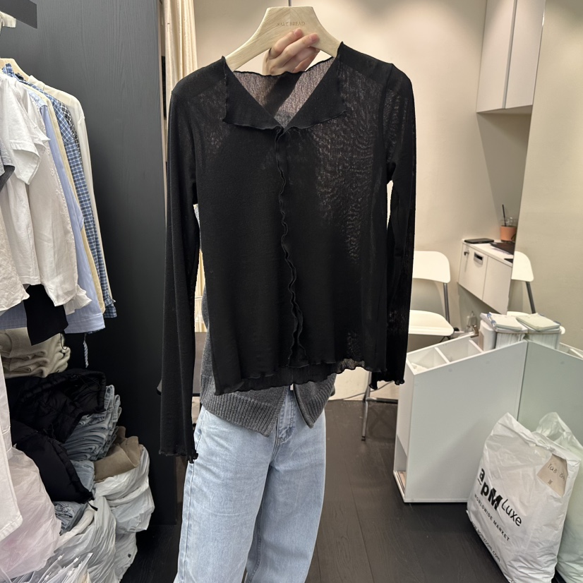 SALT BREAD東大門直郵女裝新款26春夏休閑時尚職業長袖T恤SALT BREAD長袖T恤圖色3