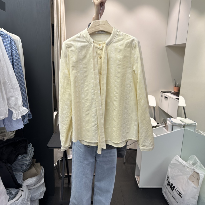 SALT BREAD東大門直郵女裝新品人氣熱賣時尚26春夏襯衫蕾絲衫SALT BREAD襯衫/蕾絲衫圖色1