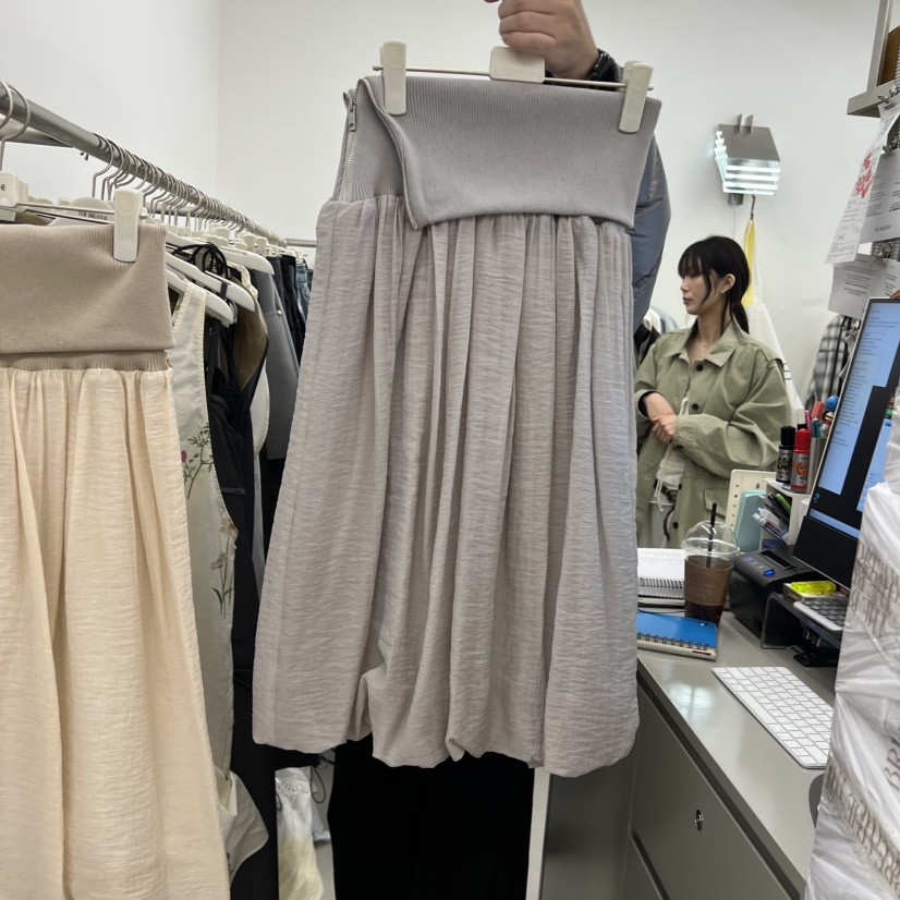 BREATHE韓國代購女士新品26春夏休閑推薦半身裙中短裙毛絨BREATHE半身裙/中短裙