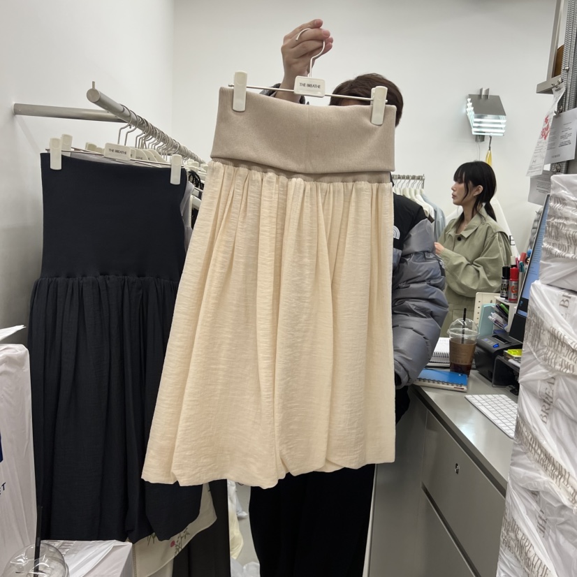 BREATHE韓國代購女士新品26春夏休閑推薦半身裙中短裙毛絨BREATHE半身裙/中短裙圖色3