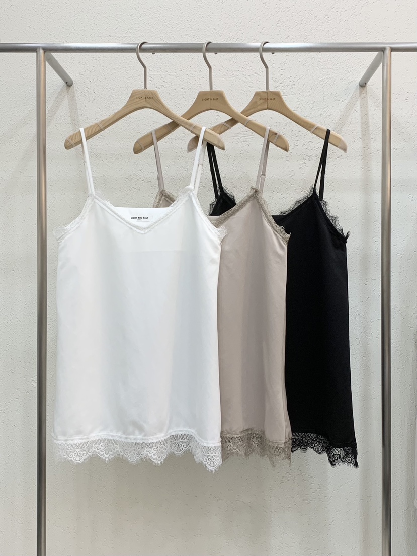 LIGHT AND SALT東大門實拍女士新品26春夏連衣裙蕾絲緞面LIGHT AND SALT連衣裙