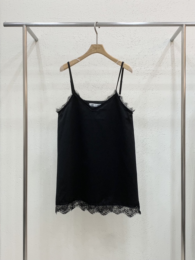 LIGHT AND SALT東大門實拍女士新品26春夏連衣裙蕾絲緞面LIGHT AND SALT連衣裙圖色3