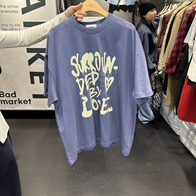 EL BOSQUE東大門代購女士新款推薦真品休閑職業熱賣人氣T恤EL BOSQUET恤圖色3