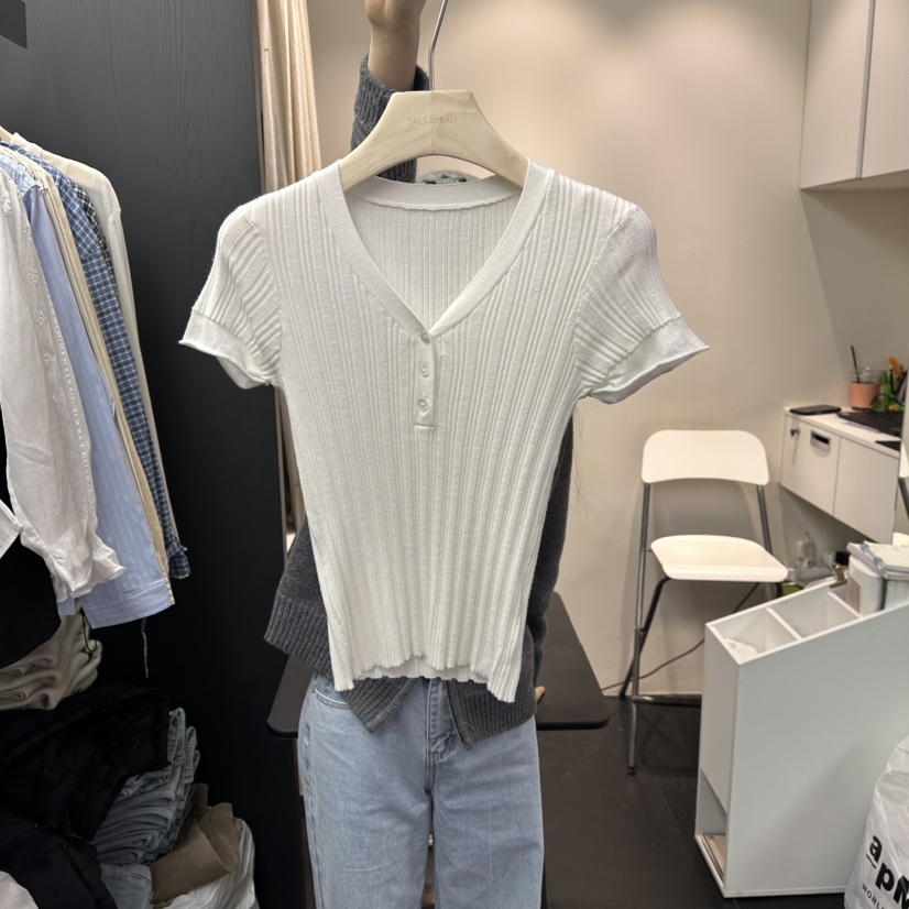 SALT BREAD東大門代購女士新品時尚休閑26春夏熱賣針織衫SALT BREAD針織衫圖色1