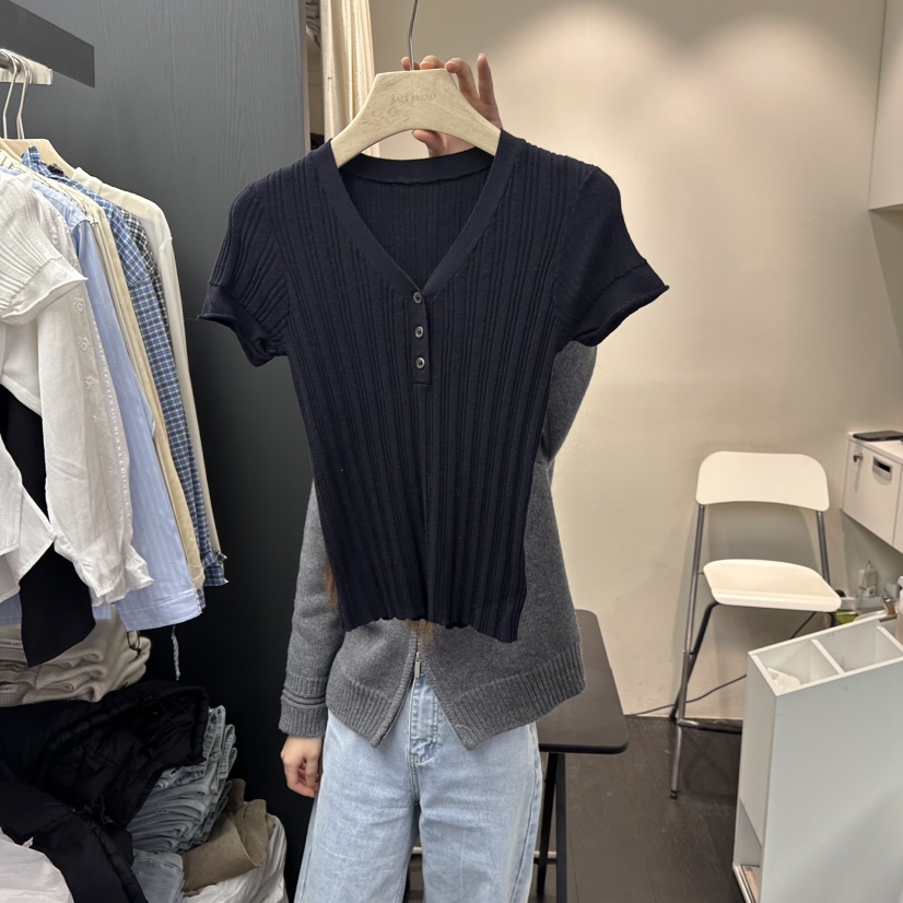 SALT BREAD東大門代購女士新品時尚休閑26春夏熱賣針織衫SALT BREAD針織衫圖色2