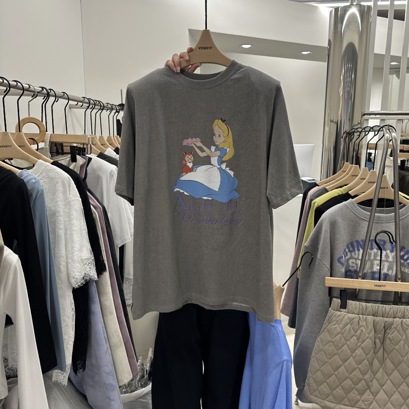 VENEFIT韓國直郵女士新款推薦真品熱賣休閑時尚人氣職業T恤VENEFIT/JENNIET恤圖色3