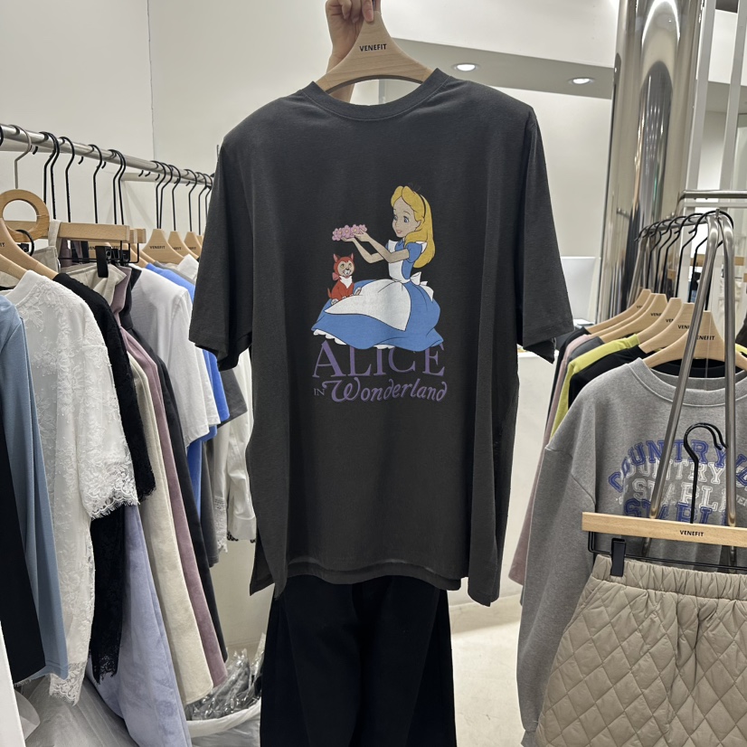 VENEFIT韓國直郵女士新款推薦真品熱賣休閑時尚人氣職業T恤VENEFIT/JENNIET恤圖色4