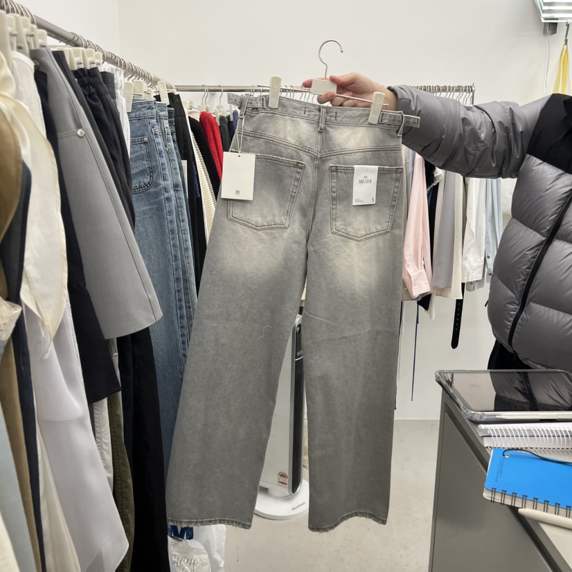 BREATHE韓國代購女裝新款26春夏熱賣休閑推薦職業時尚牛仔褲BREATHE牛仔褲