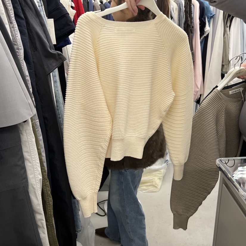 BREATHE東大門代購女士新款休閑真品熱賣26春夏針織衫褶裥開衫BREATHE針織衫