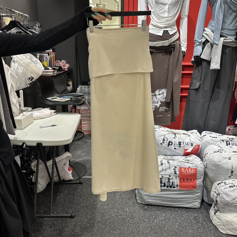 RARE CLOSET韓國直郵女裝新款人氣26春夏職業真品休閑長裙RARE CLOSET長裙