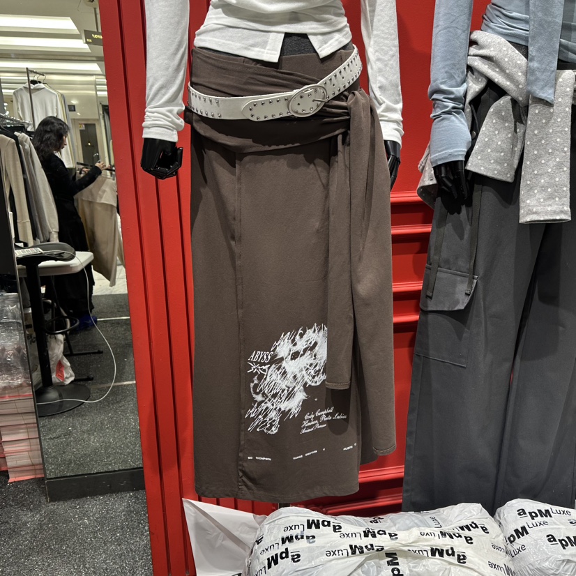 RARE CLOSET韓國直郵女裝新款人氣26春夏職業真品休閑長裙RARE CLOSET長裙圖色2