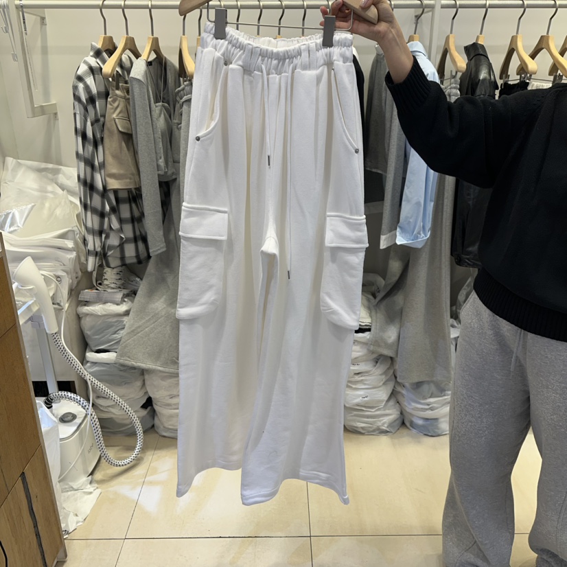 Q C東大門直郵女裝新品熱賣休閑職業時尚真品休閑褲口袋Republlc of qc休閑褲圖色1