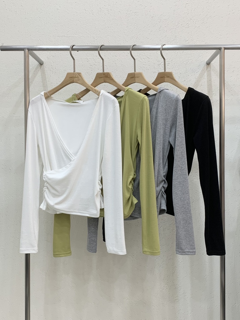 LIGHT AND SALT東大門代購女裝新品26春夏長袖T恤連帽衫LIGHT AND SALT長袖T恤