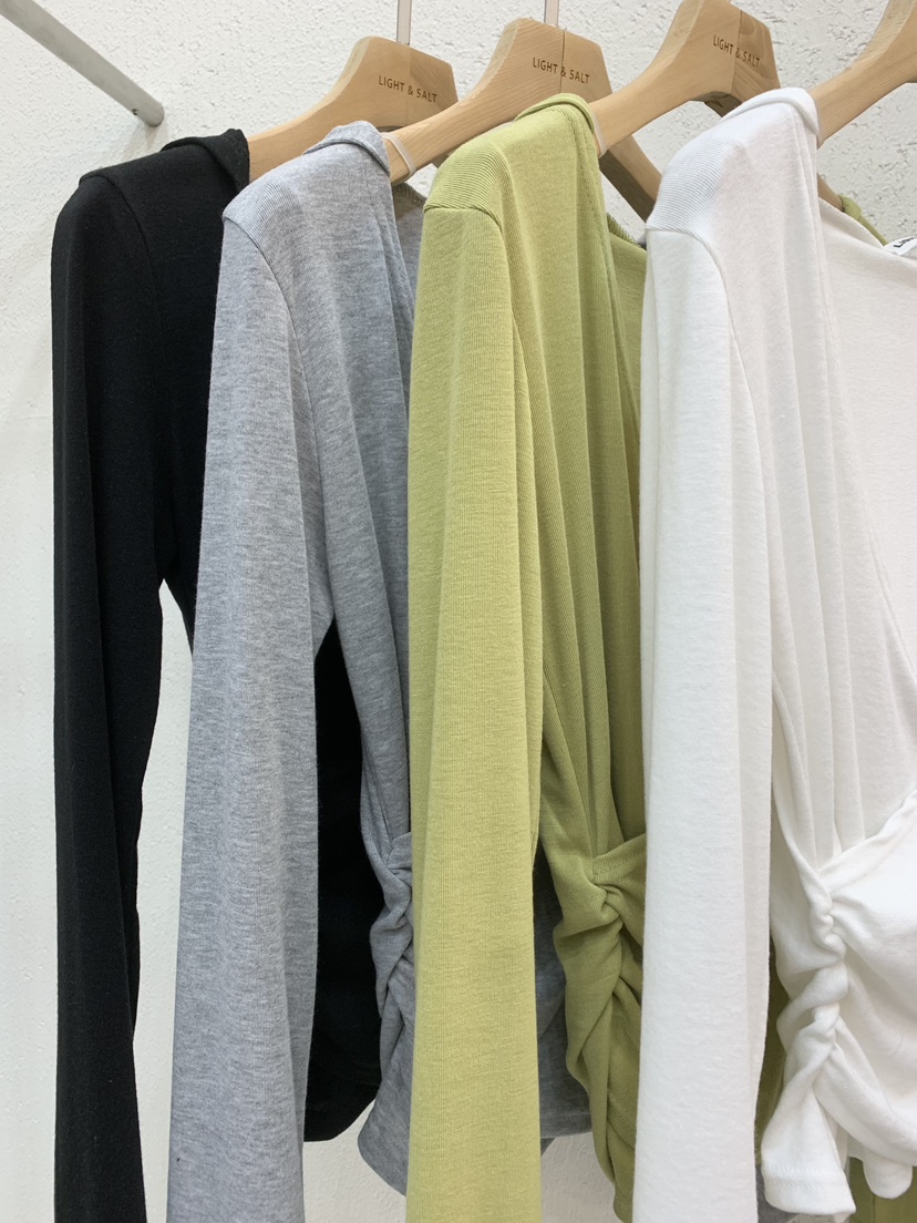 LIGHT AND SALT東大門代購女裝新品26春夏長袖T恤連帽衫LIGHT AND SALT長袖T恤