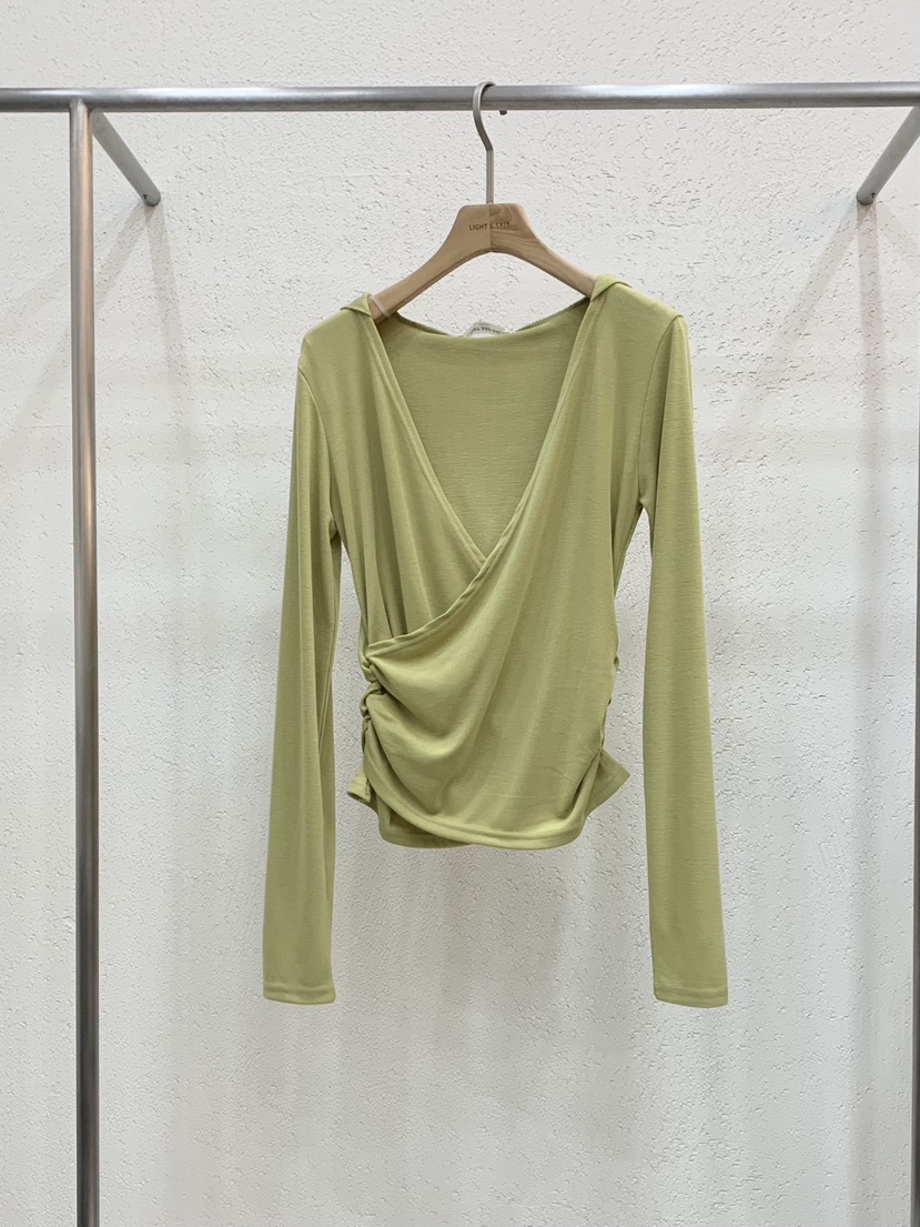 LIGHT AND SALT東大門代購女裝新品26春夏長袖T恤連帽衫LIGHT AND SALT長袖T恤圖色2
