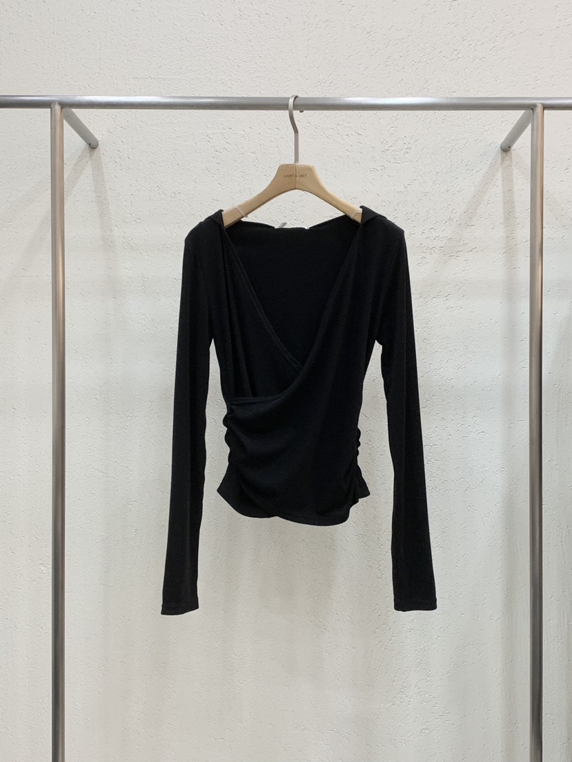 LIGHT AND SALT東大門代購女裝新品26春夏長袖T恤連帽衫LIGHT AND SALT長袖T恤圖色4