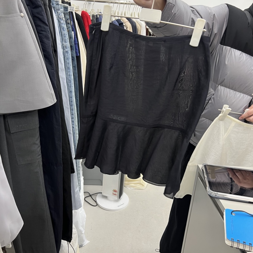 BREATHE韓國直郵女士新款推薦人氣職業熱賣時尚短裙歐根紗BREATHE短裙