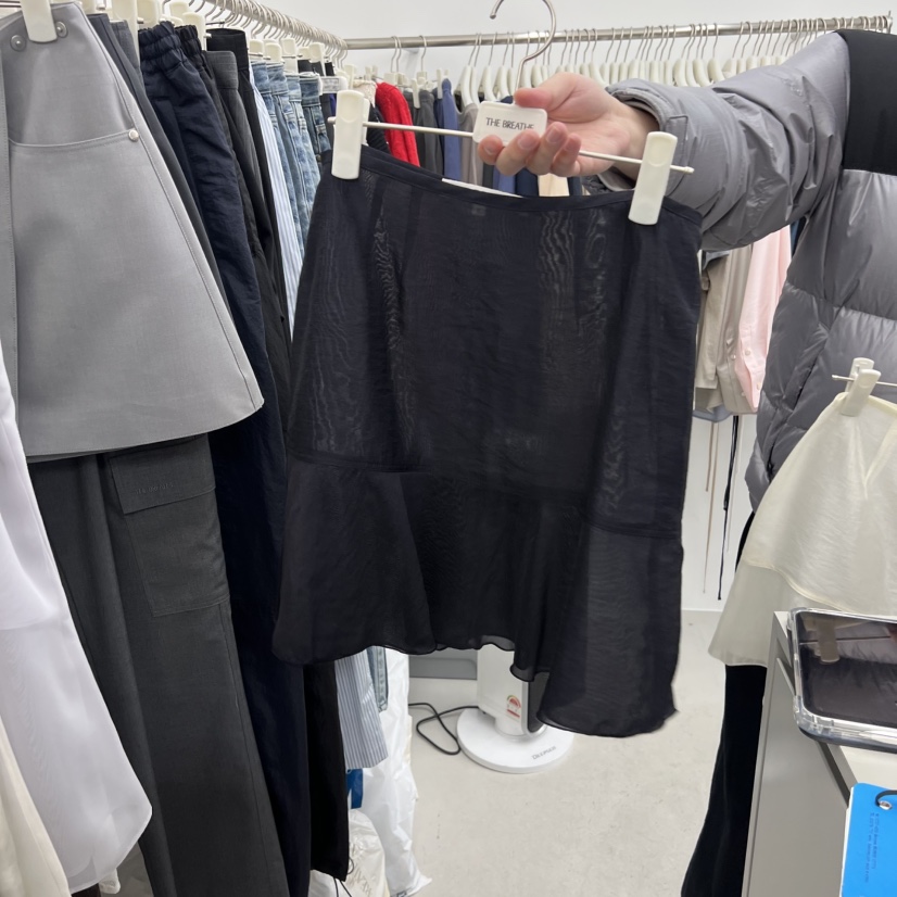 BREATHE韓國直郵女士新款推薦人氣職業熱賣時尚短裙歐根紗BREATHE短裙圖色2