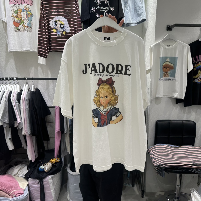 EVE東大門實拍女士新款休閑真品推薦熱賣人氣職業26春夏T恤EVET恤圖色1