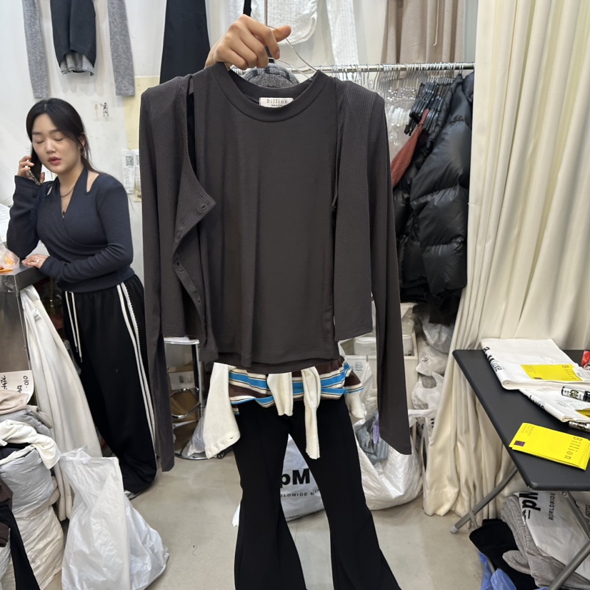 BILLION-L東大門代購女士新款人氣真品熱賣職業套裝兩件套BILLION-L套裝圖色4墨色